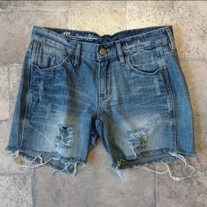 Madewell distressed raw hem festival shorts NWOT